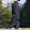 Teen Girls' Casual Wide-Leg Cargo Pants