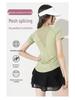Women's Summer Sports Tops: Loose-Fit Short-Sleeve T-Shirts for Running, Fitness, Pilates, Yoga with Mesh Detailing