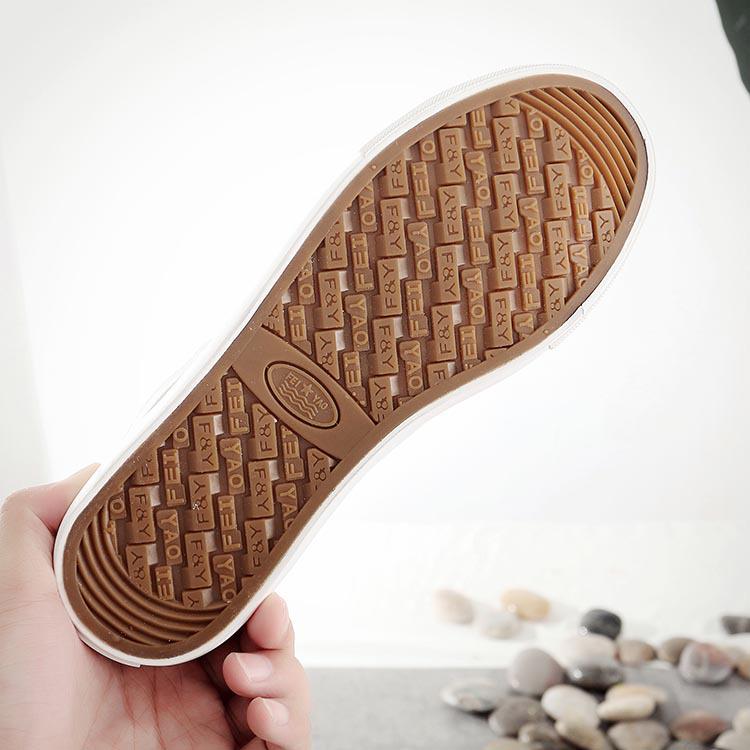 Women's 2025 Spring Velcro High-Top Canvas Shoes - Korean Style, Flat Bottom, Casual Sporty Design