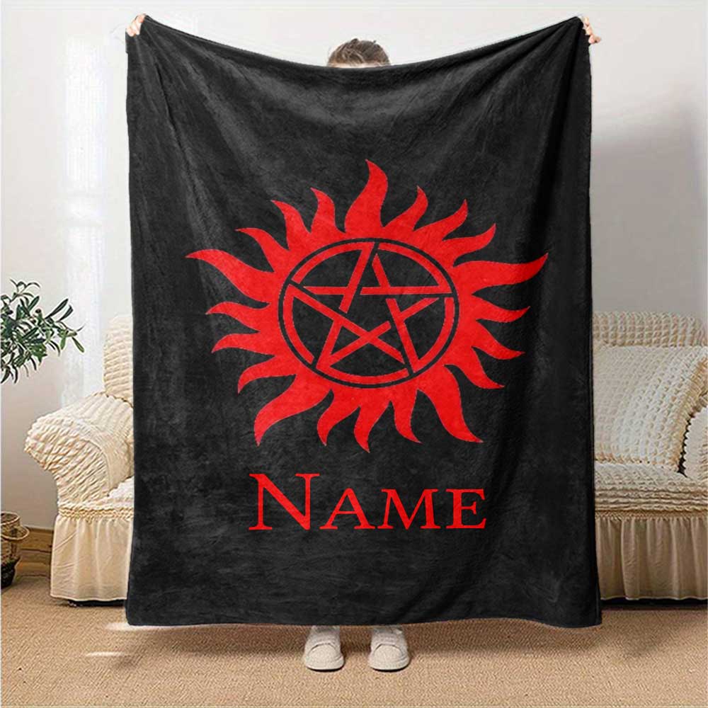 Warner (15) Personalized Name Blanket Throw Personalized Blanket Soft Warm Cozy Versatile for Office Living Room Bedding Chair Four Seasons Universal