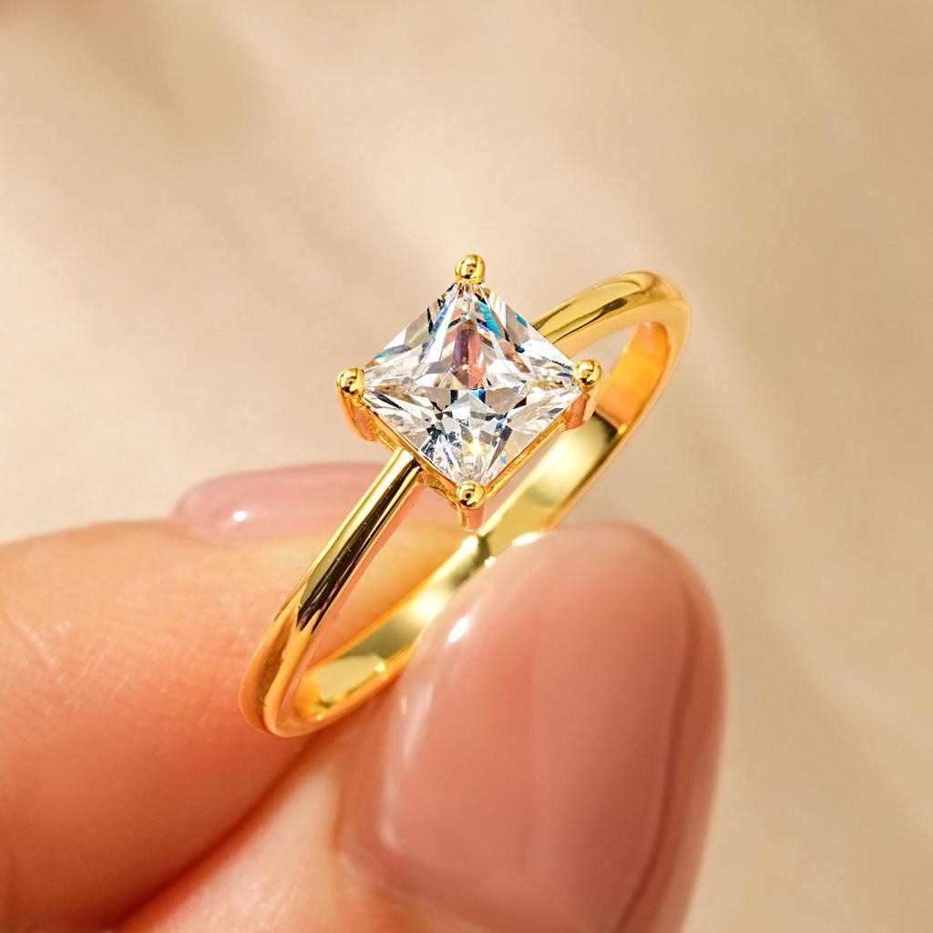 Luxuriöser Schneeflocken Zirkon Ring – Elegantes Design, Vielseitiger Stil für den Weg zur Arbeit