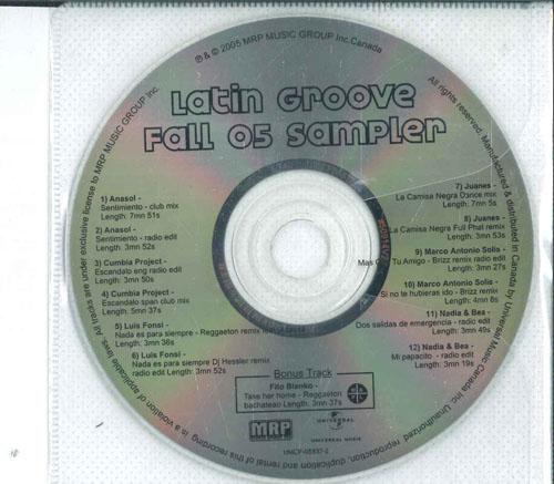 CD РАЗЛИЧНЫЕ Latin Groove Осень 05 Сэмплер UMCF055372 MRP MUSIC GROUP Канада Латинская Б/У