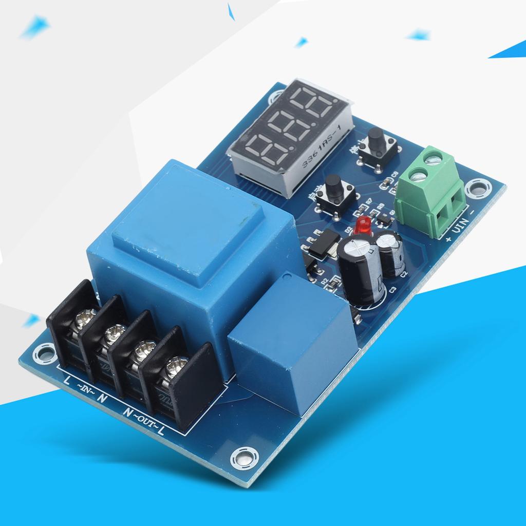 Ladekontrollmodul Batterieladegerät Controller Schutzplatine Digitalanzeige AC220V