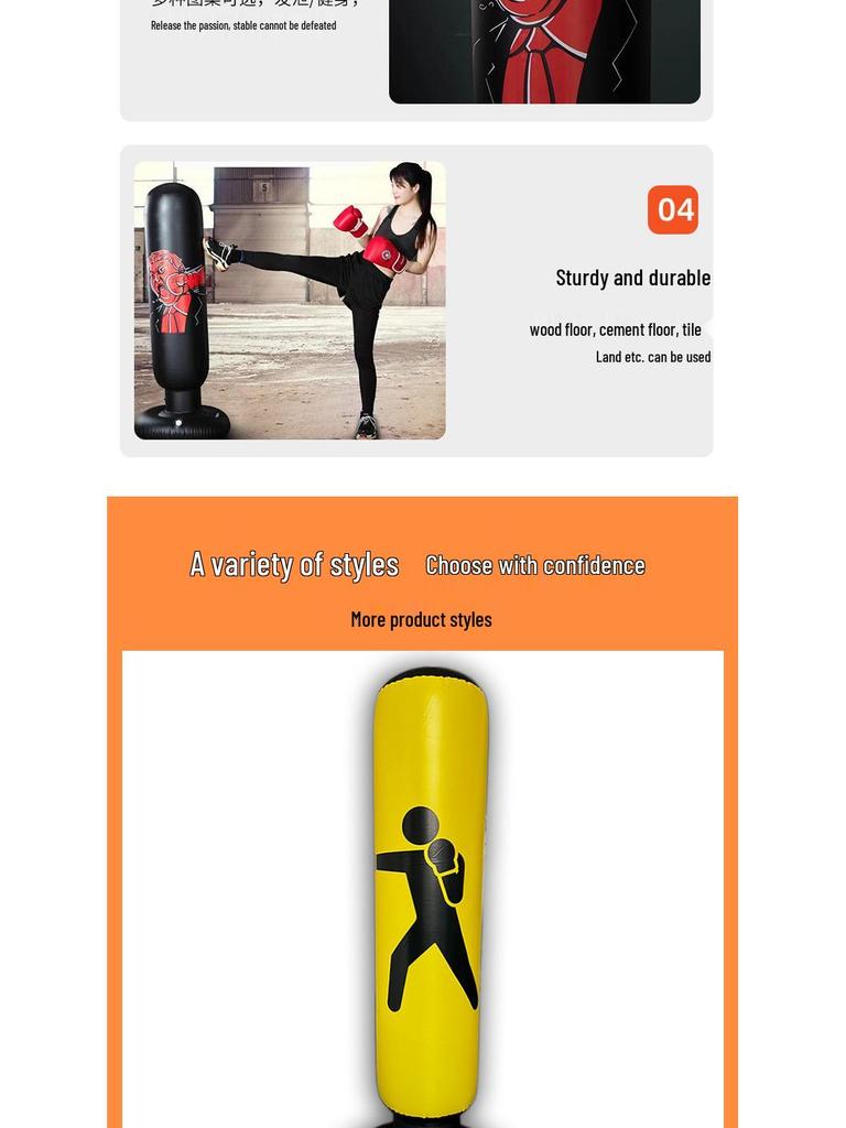 Popular Tumbler de Boxeo Inflable de 1.6m - Personalizable y Recogida Propia Disponible