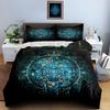 Aztec-inspired circular motif Bedding Duvet cover sets Duvet covers Pillowcases gifts (1 * Duvet Cover 2 * Pillowcases, without duvet insert)