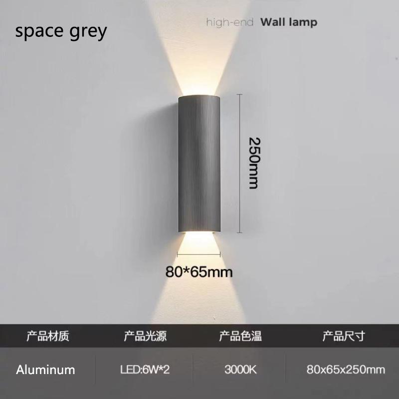 Nordic minimalist LED wall lamp for home living room bedroom bedside wall hanging lamp staircase decoration furniture luster