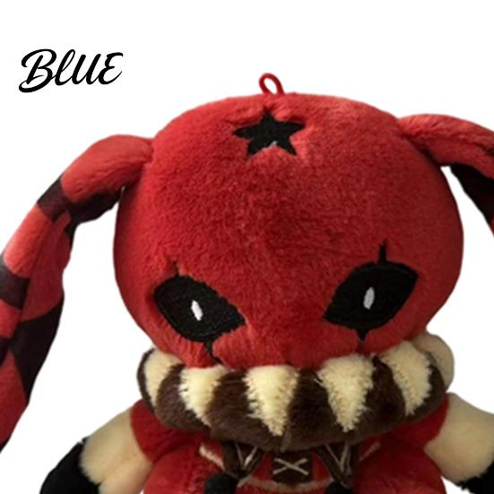 Collectibles for Fans Creepy Cute Bunny Plush Toy Soft Stuffed Animal Doll Collectible Kids Red Eye Rabbit Plushie Game Fans Halloween Huggable