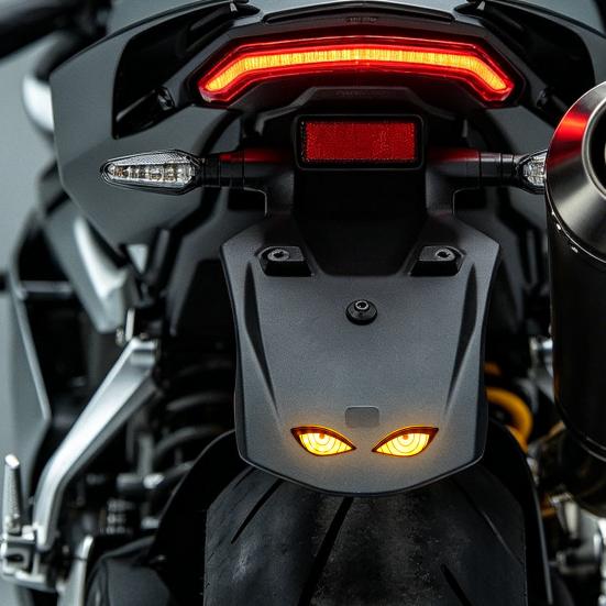 Ghost Eye Motorcycles LED Lights with Waterproof Dynamic Lighting Rear Taillights for Car And Vehicle