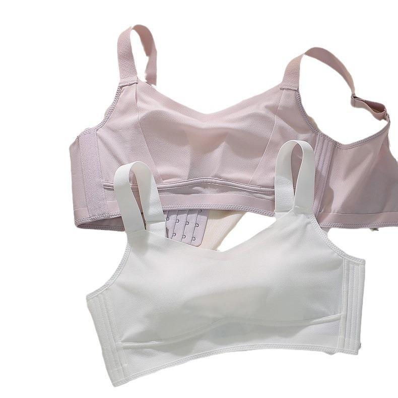 Traceless Underwear Women's Big Breasts Show Small Breasts, Corset Adjustment Type, Sub-breasts, Anti-sagging, Steel Rim Thin Bra Summer