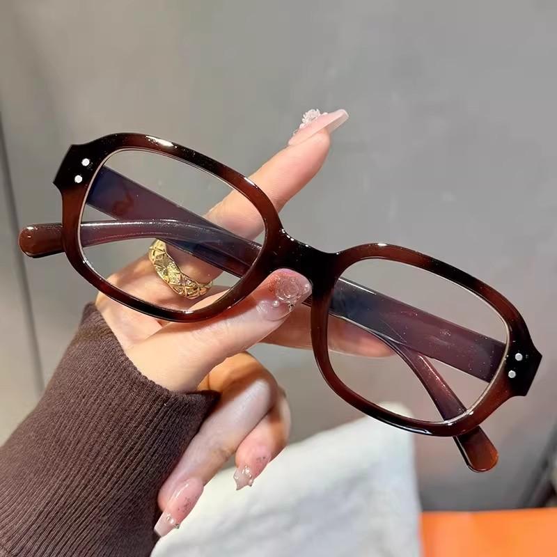 

Harajuku Retro Big Square Clear Glasses for Women Computer Reading Blue Light Blocking Glasses Fashion Korean Eyewear Streetwear красный