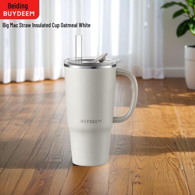 

Buydeem 750ml Dual-Drink Insulated Straw Mug
