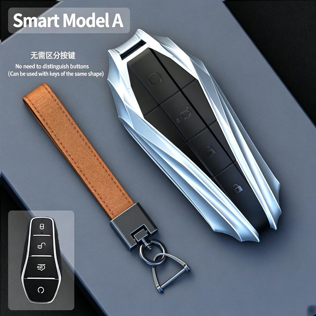 For BYD Dolphin Metal Car Key Case Set Song Plus Han EV Qin DMI Yuan Pro Tang DMP Escort Ship 07 Seal European G Car Accessories