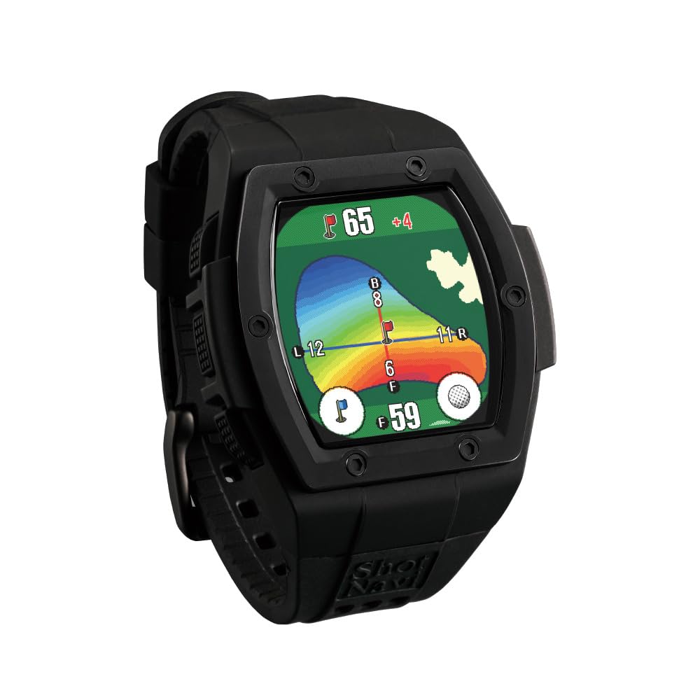 Shot Navi Crest2 Touch Schwarz 1,2 Zoll Touchpanel Farb-LCD Ausgestattet mit dem neuesten GPS-Chip [M10] Hergestellt in Japan (hergestellt in einem inländischen ISO9001