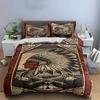 Feathered headdress and axes. Bedding sets Duvet cover sets Duvet covers Pillowcases(1 * Duvet Cover 2 * Pillowcases, without duvet insert)