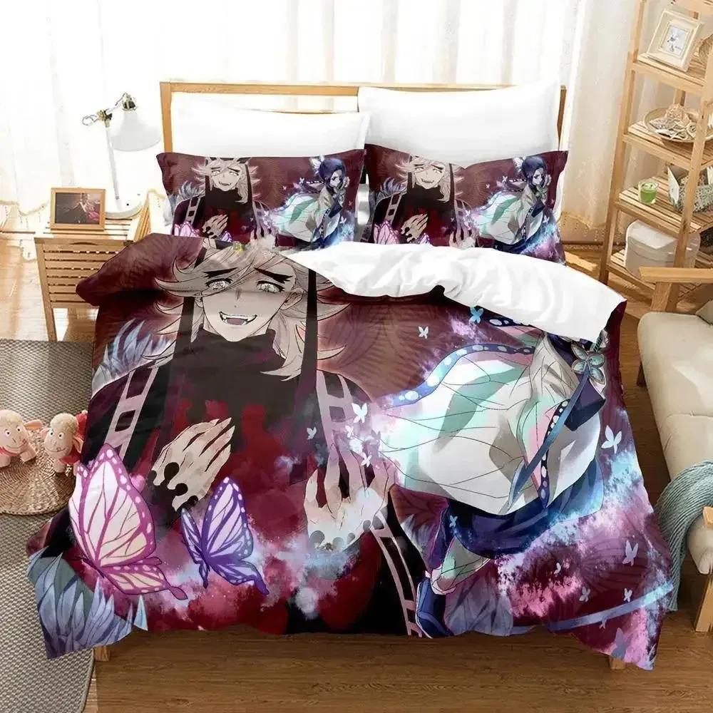 

Новый комплект постельного белья Doma Односпальный Twin Full Queen King Размер Комплект постельного белья для спальни взрослого и ребенка Комплекты с пододеяльником 3D-печать Аниме Комплект постельного белья 70x133cm