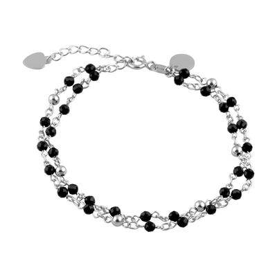 Silver Bracelet with Natural Spinel (2102595)