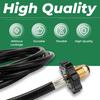 12ft RV Propane Hose with 1/4" Inverted Male Flare, Rubber Camper Propane Tank Hose Connect To 20lb or 30lb Tank, Replacement 59035 Propane Supply
