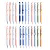 4 Pcs Retractable Erasable Gel Pens 0.5mm Fine Point Blue/Black Ink Refillable Ballpoint Pens for Office School Supplies