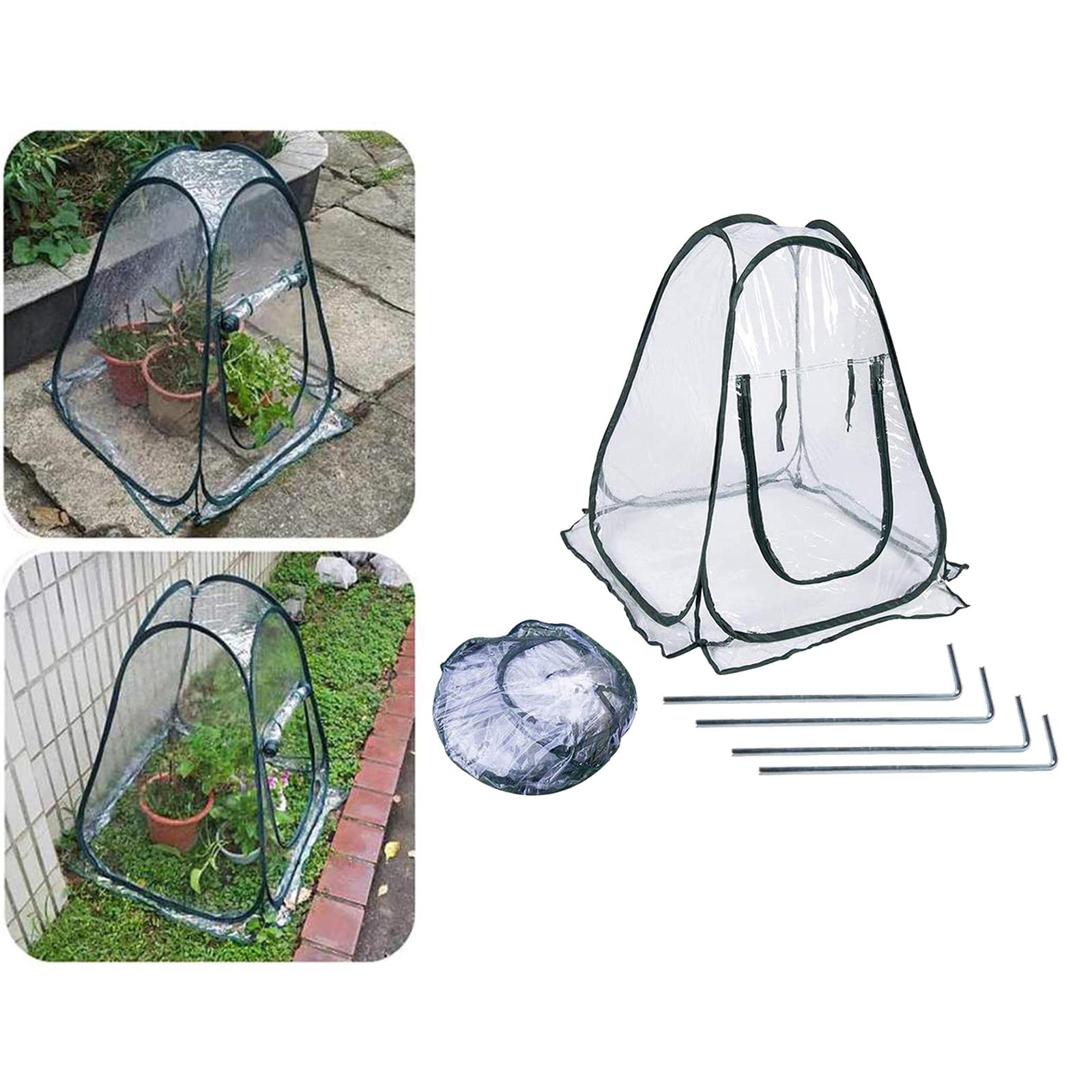 

Mini Popped Up Greenhouse Clear Cover Protected Plant Grow House Flower Tent прозрачный