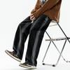 Fleece Thickened Gradient Washed Jeans Men's Winter Loose Straight Casual Wide Legs