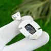 Radiant Natural Stick Agate Daughter Wedding Bezel Birthday Pendant 925 Silver
