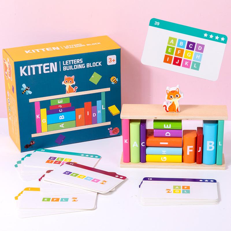 Children's Educational Jenga Letter Blocks: Quality Parent-Child Interactive Balance Toy