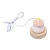 LED Night Lamp Warm White USB Plug In Natural Shell Body Cute Mushroom Decor Bedside Night Light