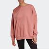adidas Originals Sweatshirts Women's Smoke Gray Pink Crew Neck Moderate Regular GM6696