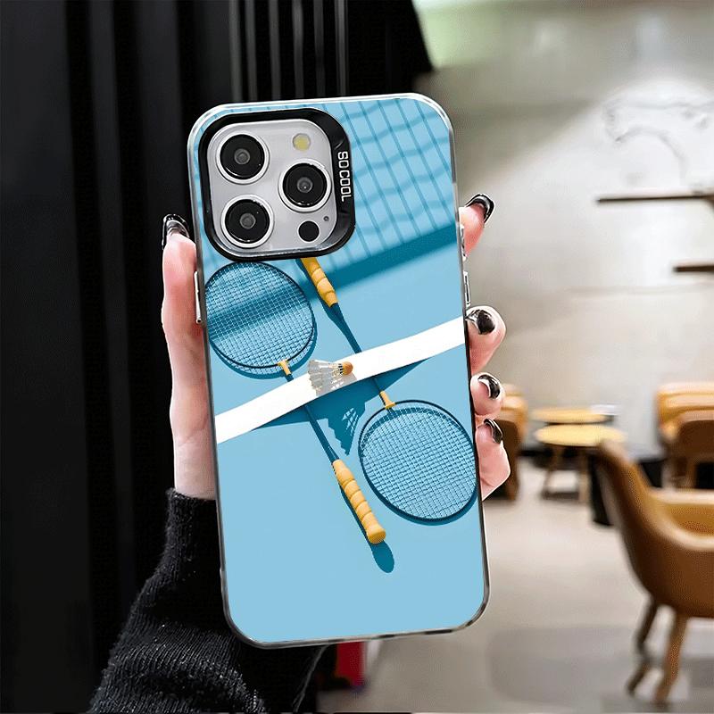 Badminton Sport Soft Phone Case for iPhone 15 16 17 Pro Max 17Air 16E 14 Plus 13 12 Mini Shockproof Cover Back Shell