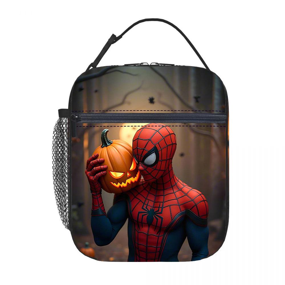 Spider-Man Lunch Bag Anime Cartoon Tote Bag Student Bento Bag Aluminum Foil Thermal Insulation Meal Bag Lunch Box Bag