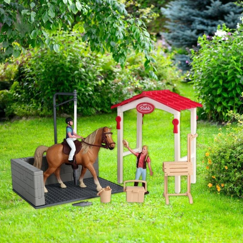 Educational Horse Grooming Playsets Feature Realistic Animal Models And Role Play Accessories For Group Activity