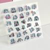 Anime Hatsune Miku Transparent Sticker Cartoon Peripheral Decorative Sticker Notebook Pen Mobile Phone Case Waterproof Stickers