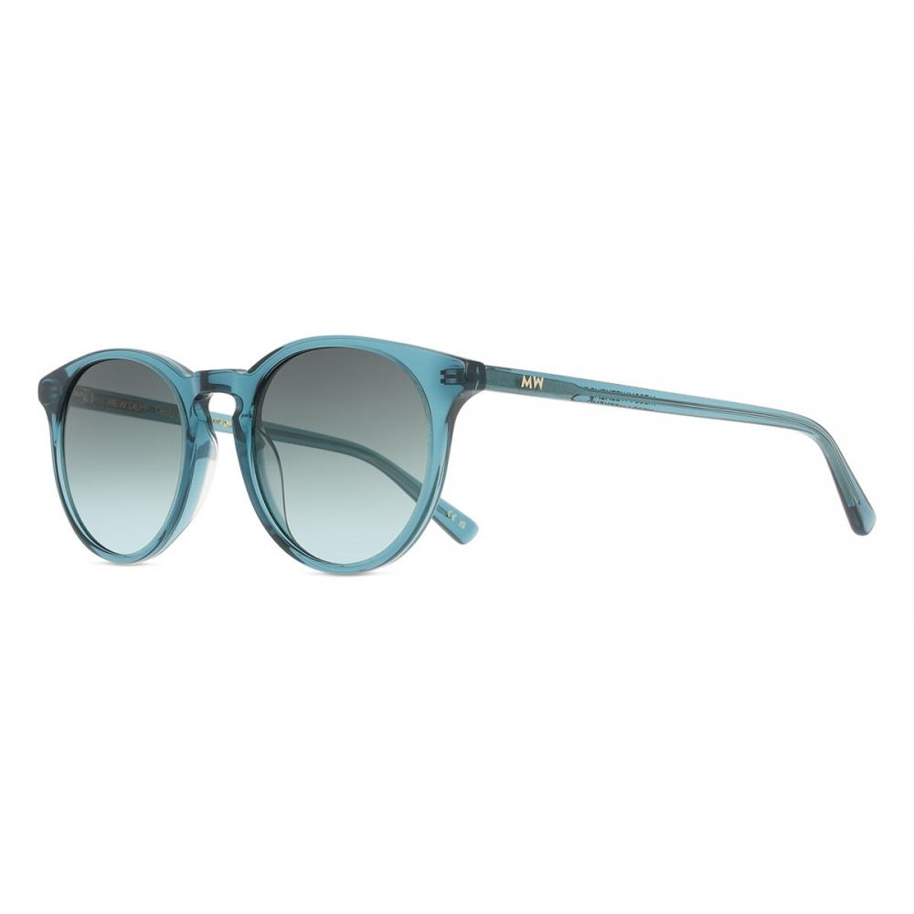 Messy Weekend New Depp Turquoise Gradient Green Unisex Sunglasses