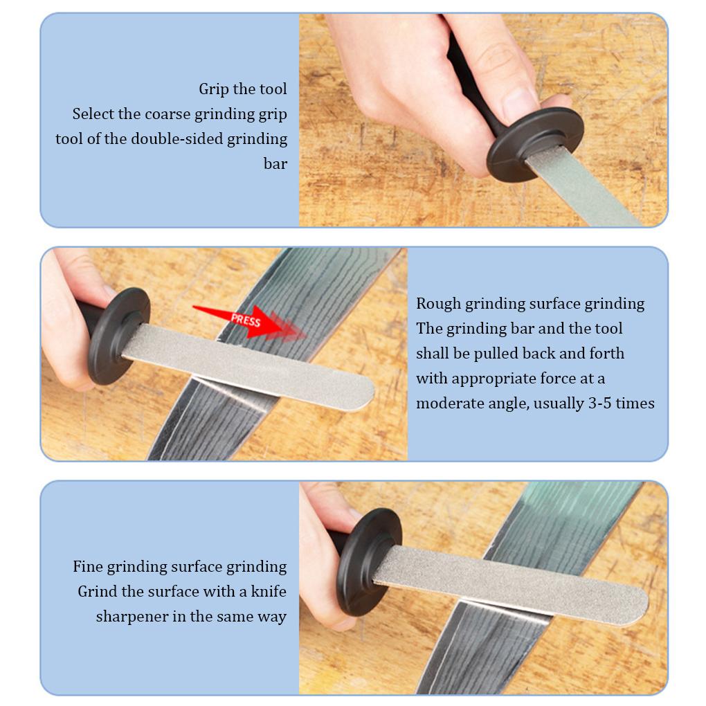 Professional Sharpener Lightweight Rod High Hardness Stick Kitchen ABS Grindstone Design Sharpening Stone Chef Tool