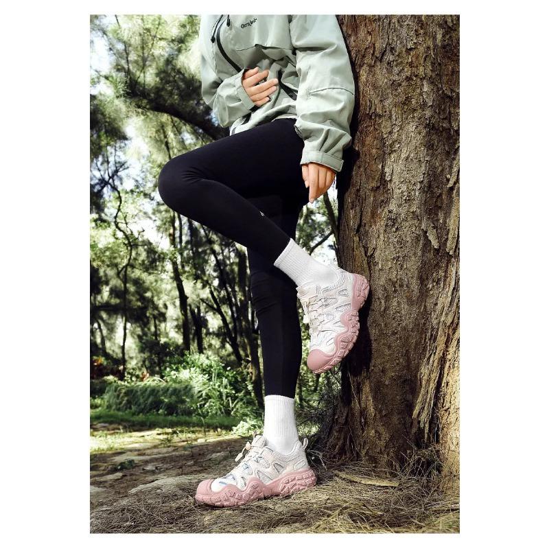 Spring Summer Fashion Pink Women's Hiking Sneakers Comfortable Non-slip Trekking Shoes Trainers Man Outdoor Sports Sneakers Men