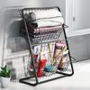 Double Layer Iron Storage Shelf Rack for Kitchen Seasoning Organizer Fruits Holder Assembly Bathroom Cosmetic Storage Basket