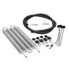 Radiator Remote Aluminum Transmission Oil Cooler +Hose/Mounting Kit