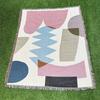 Picnic Blanket Outdoor Camping Blanket Sofa Blanket Multi Functional Line Blanket Wave Line Blanket