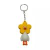 Cartoon Animal Keychain PVC Alloy Duck Keychain Funny Goose Doll Women Men