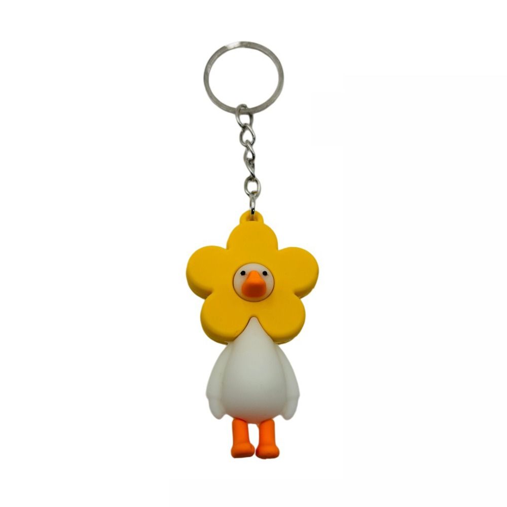 Cartoon Key Ring Personalised Duck Keychain Cute Animal Keychain Car Key Decoration