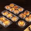 100pcs Disposable Portuguese Egg Tart Paaging Box Plastic Baking Cake Case  Kitchen Cooking Tools