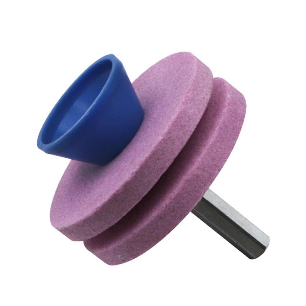 

Точилка для газонокосилки Универсальный шлифовальный инструмент для сверл Двухслойный шлифовальный круг Точилка для лезвий газонокосилки Более быстрая заточка ножей