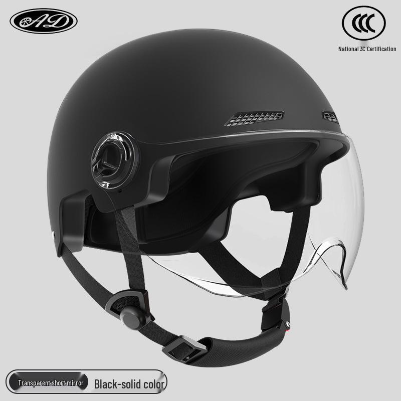 Certified Electric Motorcycle Safety Helmet for Men & Women, Gray, All-Season, Sun Protection