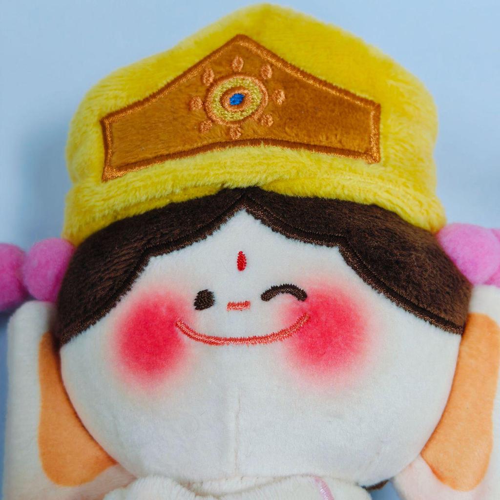 Yungang Grottoes Buddha Companion Lotus Plush Keychain