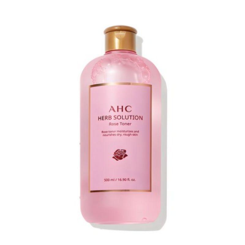 AHC Herb Solution Rose Hydrating Facial Toner 500ml Deep Moisture Korean Skincare