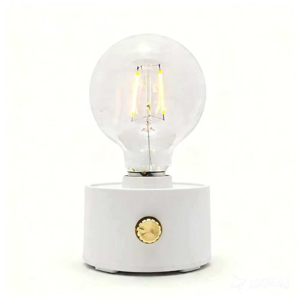 Retro LED Night Light: Rechargeable Bedside Atmosphere Lamp