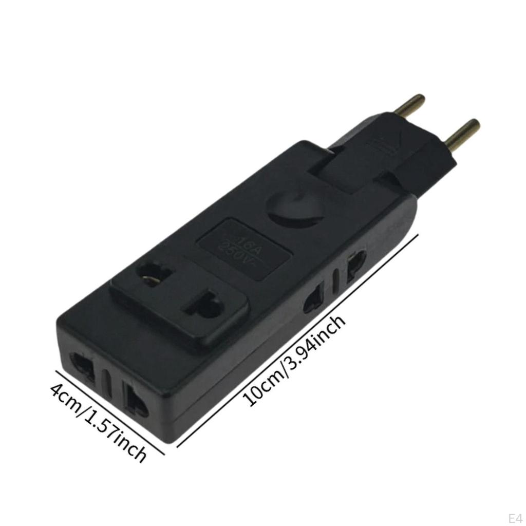to US Plug Adapter Accessory Converter Socket for Home Living Room Office White