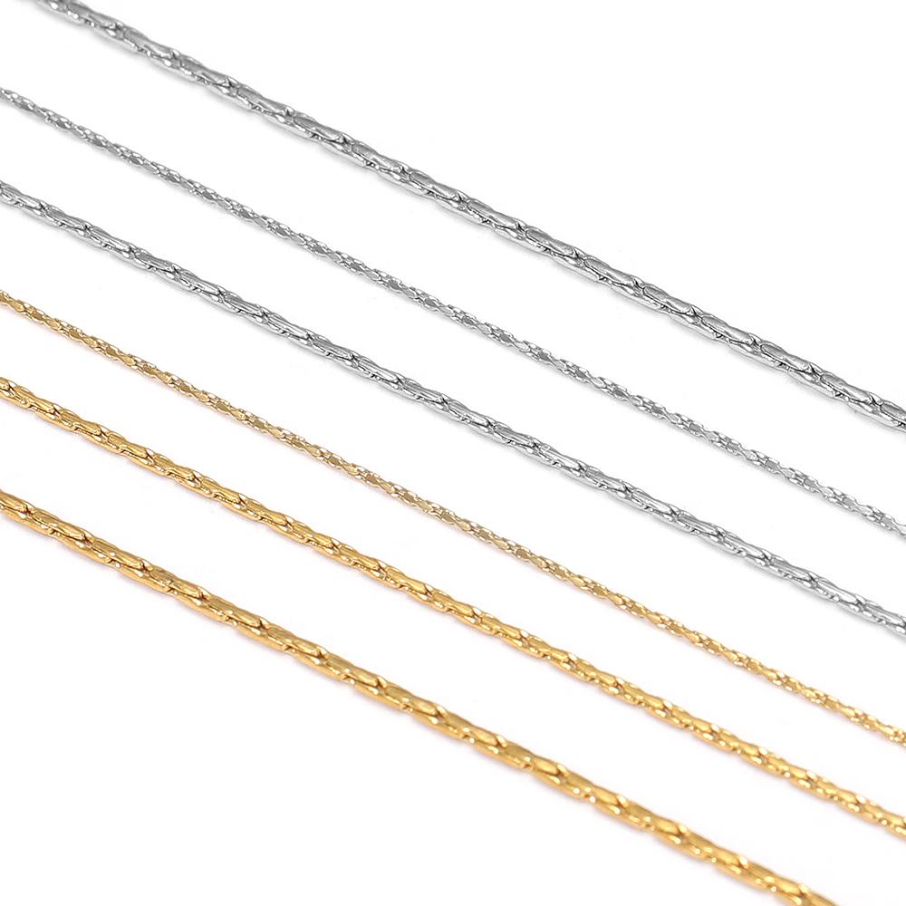 5 Meters Stainless Steel Gold Wire 0.3mm 0.4mm 0.5mm Thin Chain Bulk for Bracelets Chain Necklace DIY Jewelry Making Accessories