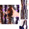 Halloween Pumpkin Colorful 2m Tinsel Bat Decorative Hanging Decoration Wsmt