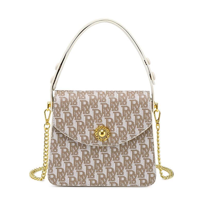 

Bag Women s Summer Crossbody Bag Trendy Versatile Shoulder Bag Fashion Printed Hand Bag Old Flower Portable Chain Bag 20X7X17cm